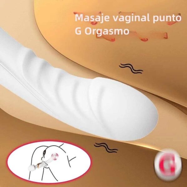 Vibrador Dildo Doble Vibración Clítoris y Punto G Juguete Sexual - Imagen 6