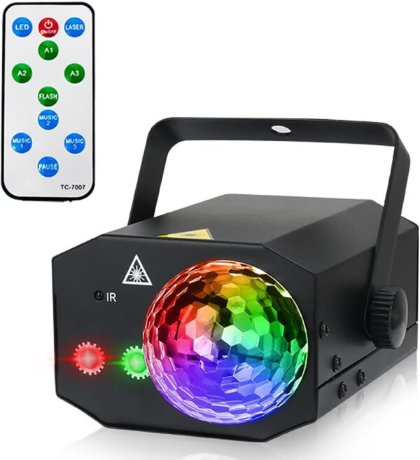 Luz Laser 2en1 Super Potente Audio Rítmico RGB - Imagen 2