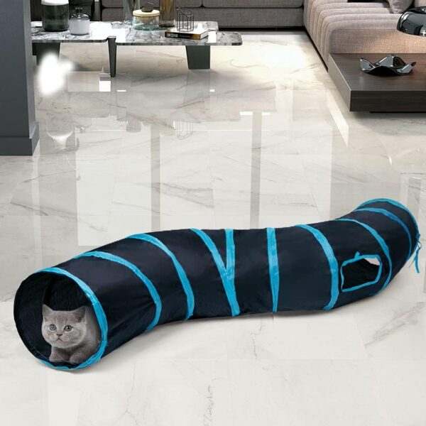 Túnel Para Gatos 2 salidas Curvo Plegable - Imagen 8