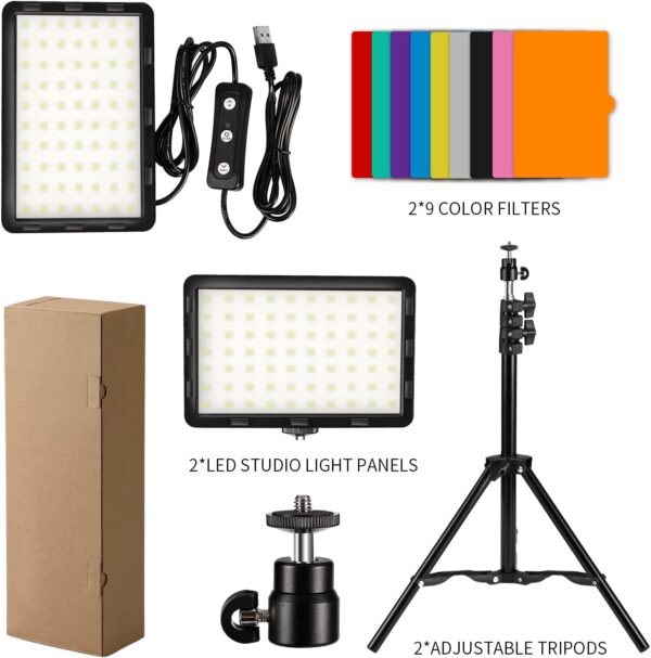 Paquete de 2 Luces Fotografía y video profesional - Imagen 13