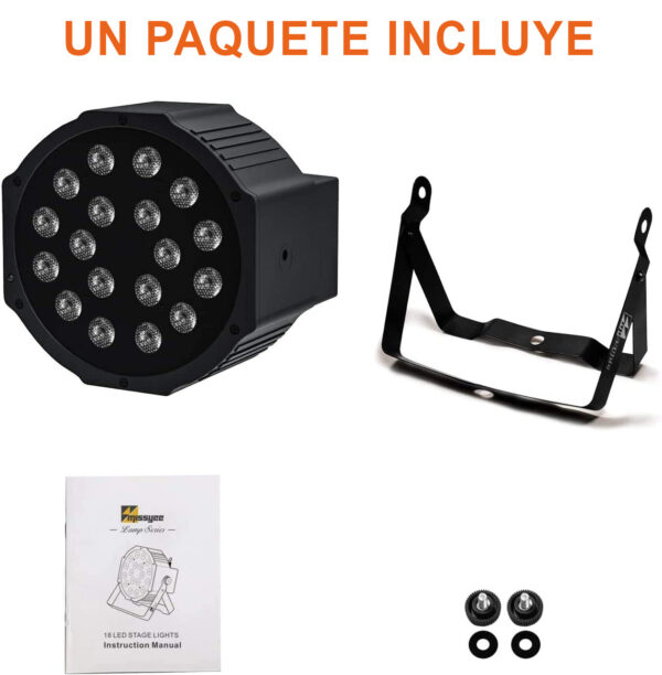 Parled 18 leds RGBW Con 8 Modos de trabajo - Imagen 6