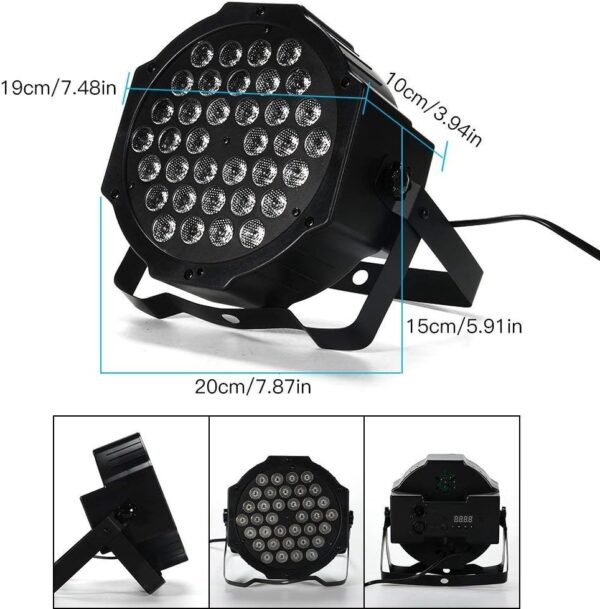 Parled 36 leds RGBW Con 8 Modos de trabajo (Tradicional) - Imagen 3