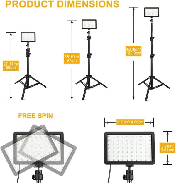Paquete de 2 Luces Fotografía y video profesional - Imagen 12