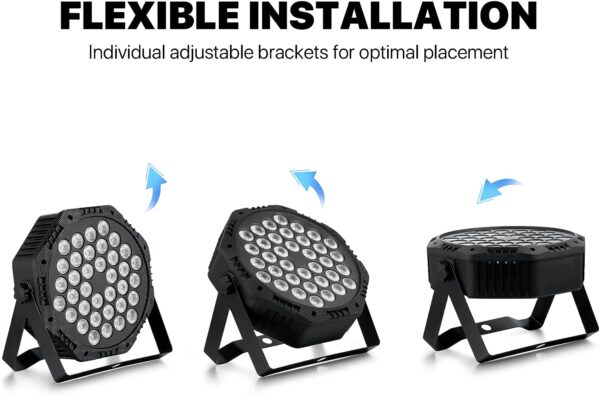 Parled 36L RGBW Audio Rítmica Con 8 Modos De Trabajo (moderna) - Imagen 7