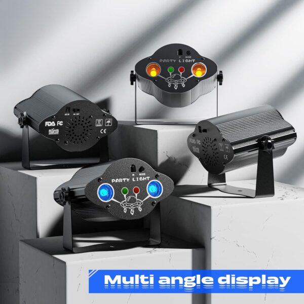 Laser 3en1 Audio Rítmico RGB con patrones y efectos Estroboscópicos - Imagen 3