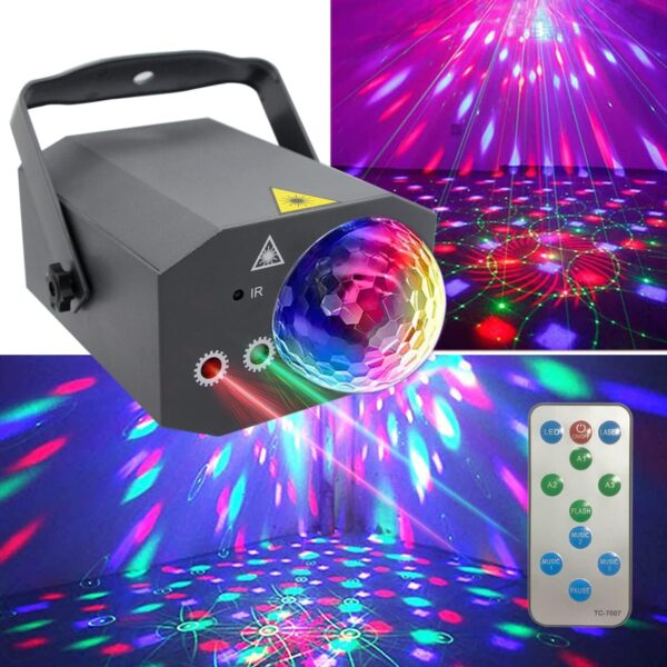 Luz Laser 2en1 Super Potente Audio Rítmico RGB