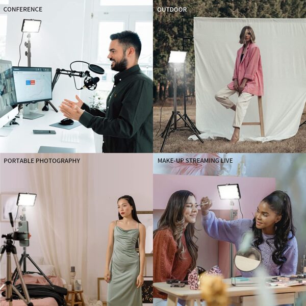 Paquete de 2 Luces Fotografía y video profesional - Imagen 3