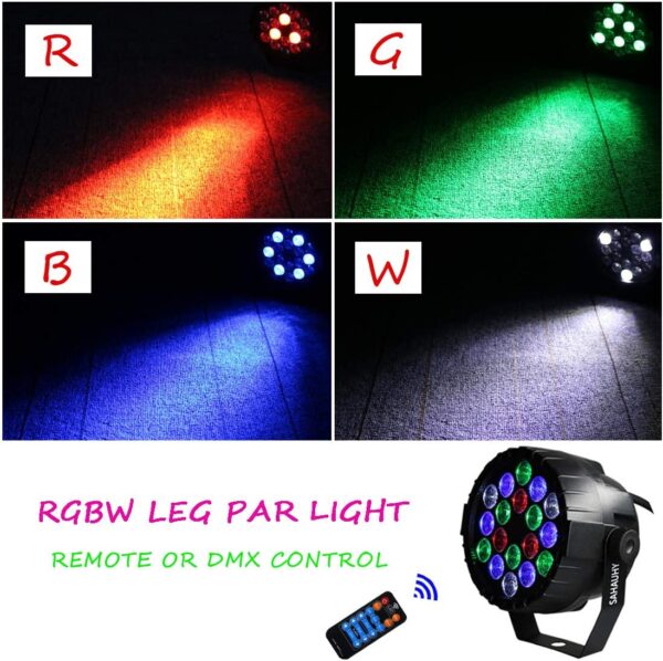 Parled mini 12 Leds Multicolor Rítmica con 7 modos de trabajo - Imagen 2