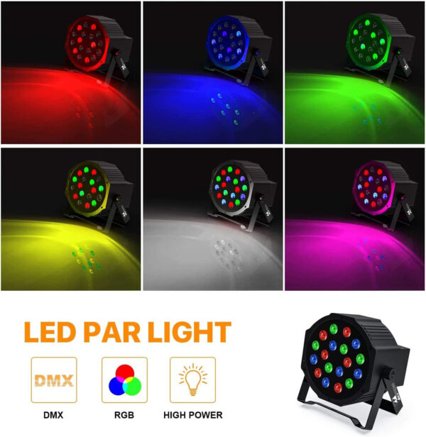 Parled 18 leds RGBW Con 8 Modos de trabajo - Imagen 2