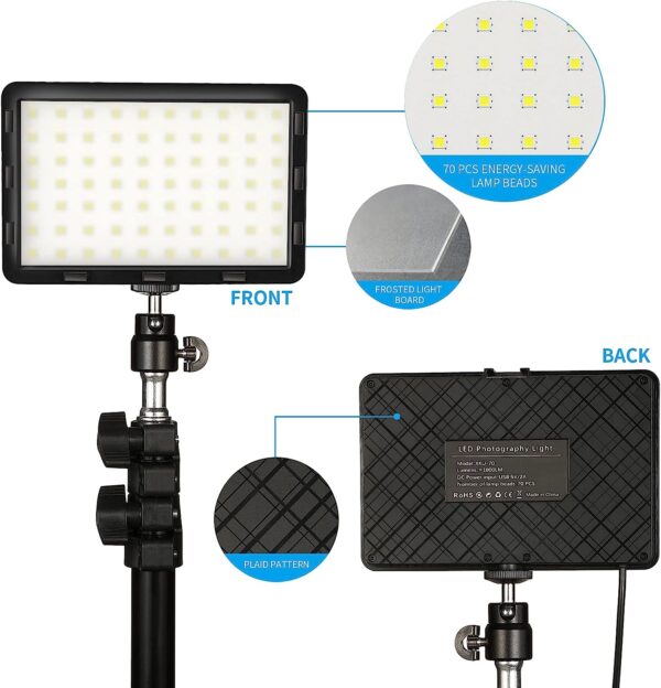 Paquete de 2 Luces Fotografía y video profesional - Imagen 10