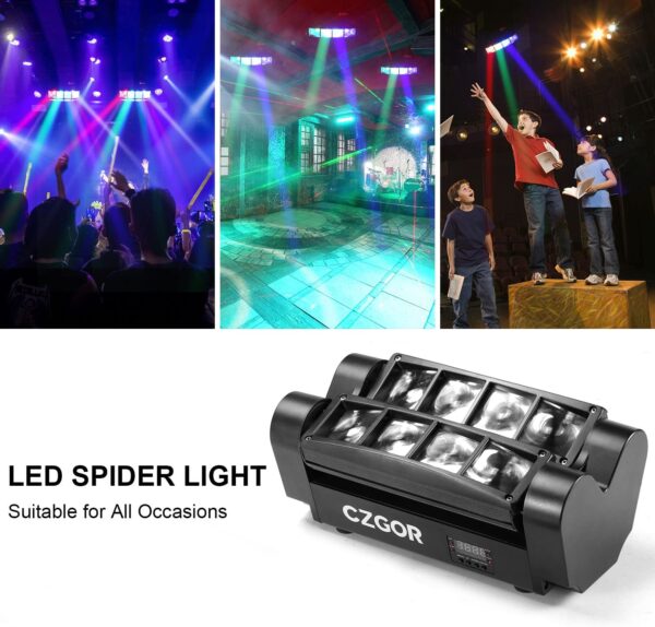 Luz Led Mini Spider LM30A 8 Ledsx3w - Imagen 4