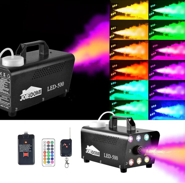 Maquina de Humo 6 leds 12 colores 500w - Imagen 2