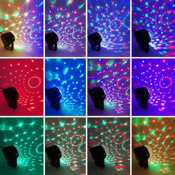 (paquete De 2) Luz Discoteca Rítmica, Djs Y Fiestas Rgb - Imagen 4