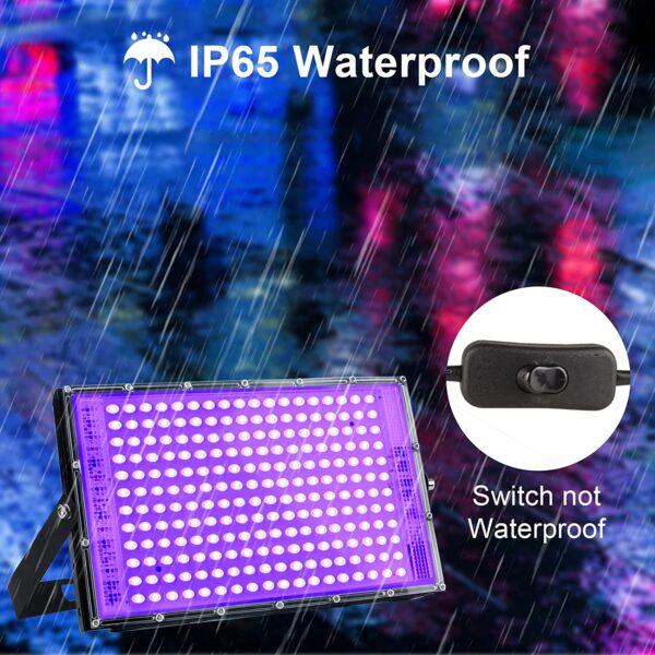 Reflector Uv (Ultravioleta) 150w Resistente Al Agua, Luz Negra Neón - Imagen 5