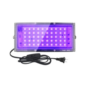 Reflector Uv (Ultravioleta) 50w Resistente Al Agua, Luz Negra Neón