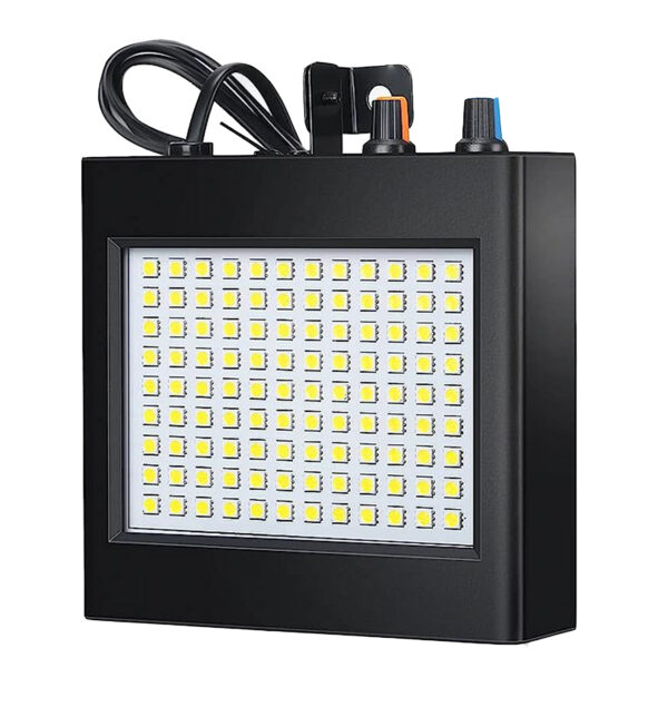 Estrober Flash Pl108 Luz Led Discoteca Fiestas Bar Blanco - Imagen 5