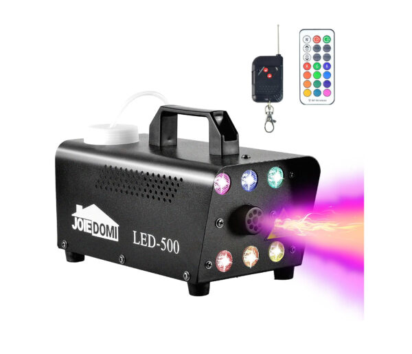 Maquina de Humo 6 leds 12 colores 500w