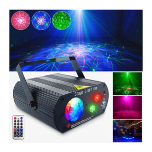 Laser 2en1 Alta Potencia Audio Rítmico RGB Dos Chorros De laser