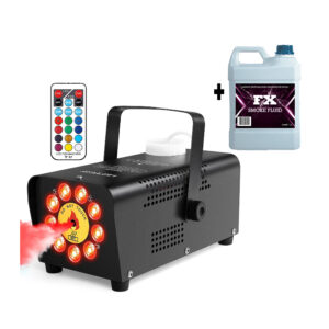 Maquina De Humo 500w Con Luz Led Incluye Litro Liquido