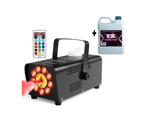 Maquina De Humo 500w Con Luz Led Incluye Litro Liquido