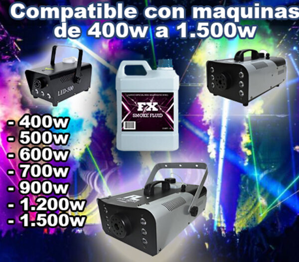 1 Litro Liquido Para Maquina De Humo, Libre De Fosfatos - Imagen 3