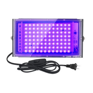 Reflector Uv (Ultravioleta) 100w Resistente Al Agua, Luz Negra Neón